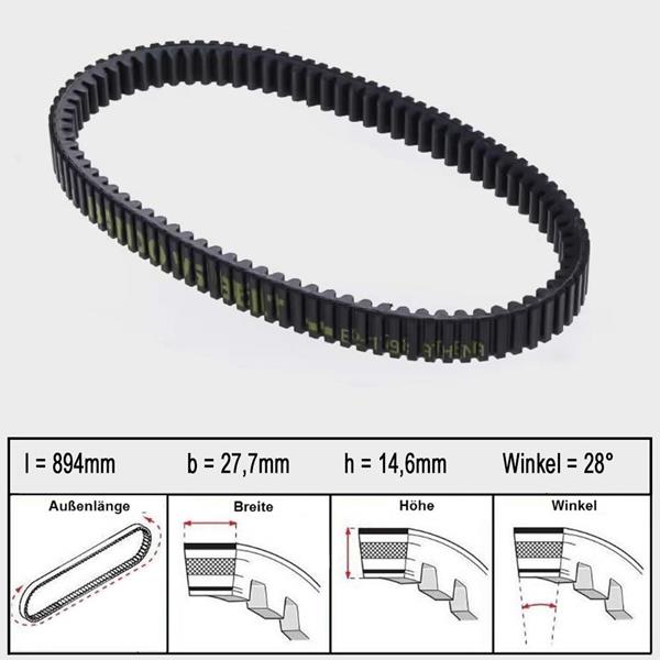 Athena Variomatikriemen Platinum 105 passend für Yamaha