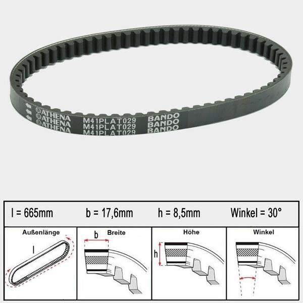Athena Variomatikriemen Platinum 029 passend für Suzuki