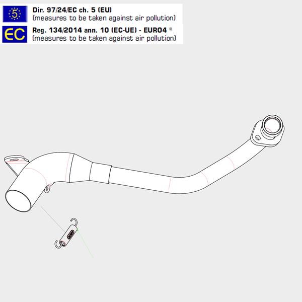 Arrow Krümmer 52005KZ passend für Honda
