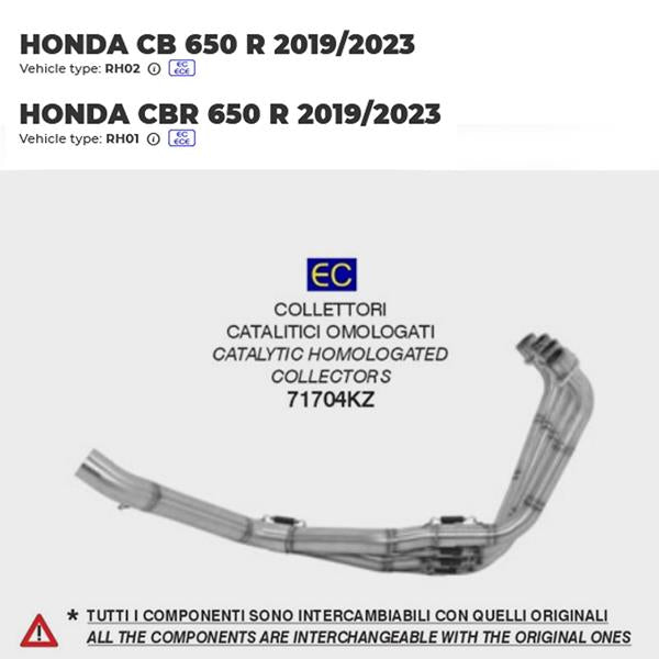Arrow Krümmer 71704KZ passend für Honda