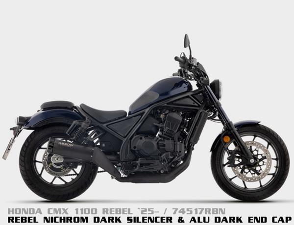 Arrow Rebel Dark 74517RBN passend für Honda