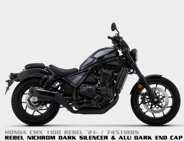 Arrow Rebel Dark 74511RBN passend für Honda