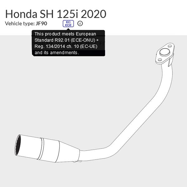 Arrow Krümmer 53081KZ passend für Honda
