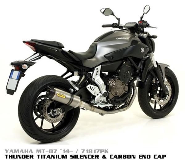 Arrow Thunder Aluminium Dark 71817AON passend für Yamaha