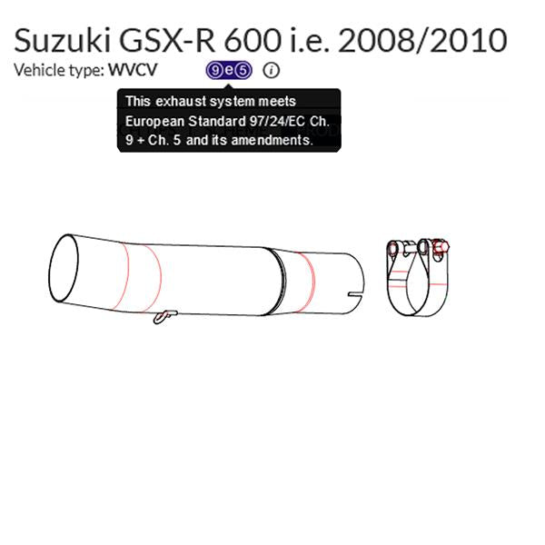 Arrow Verbindungsrohr 71381MI passend für Suzuki