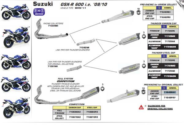 Arrow Verbindungsrohr 71381MI passend für Suzuki