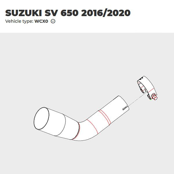 Arrow Verbindungsrohr 71645MI passend für Suzuki