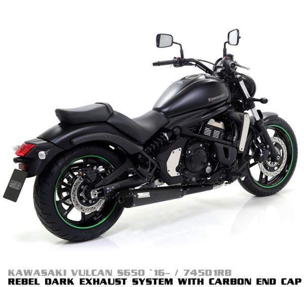 Arrow Rebel Dark 74501RB passend für Kawasaki