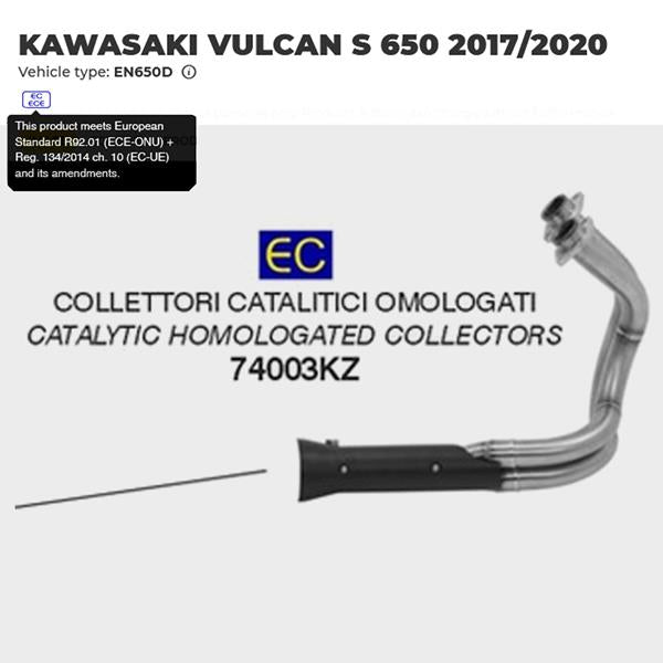 Arrow Krümmer 74003KZ passend für Kawasaki