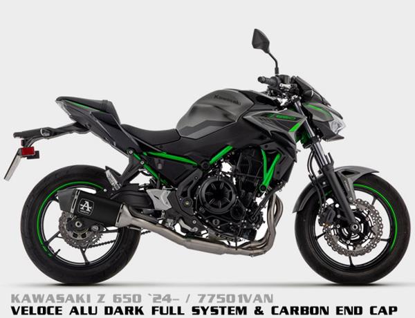Arrow Veloce Aluminium Dark 77501VAN passend für Kawasaki