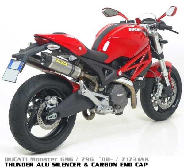 Arrow Thunder Aluminium 71731AO passend für Ducati