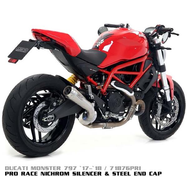 Arrow Pro-Race Steel Dark 71876PRN passend für Ducati