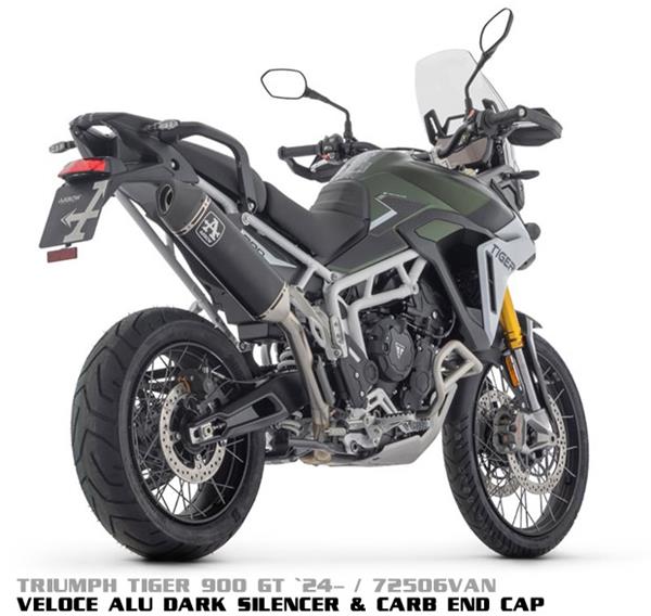 Arrow Veloce Aluminium Dark 72506VAN passend für Triumph
