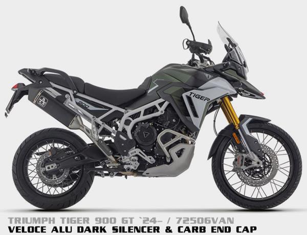 Arrow Veloce Aluminium Dark 72506VAN passend für Triumph
