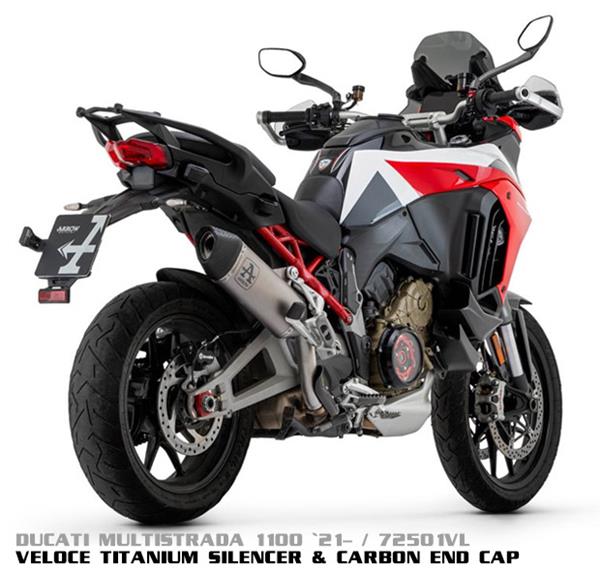 Arrow Veloce Titanium Dark 72501VLN passend für Ducati