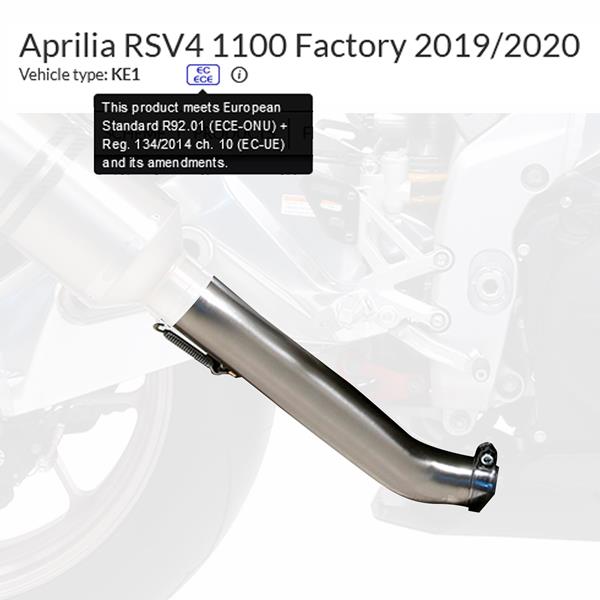Arrow Verbindungsrohr 71674KZ passend für Aprilia