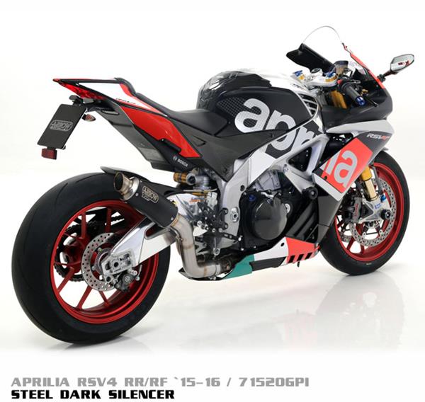 Arrow GP2 Steel Dark 71520GPI passend für Aprilia
