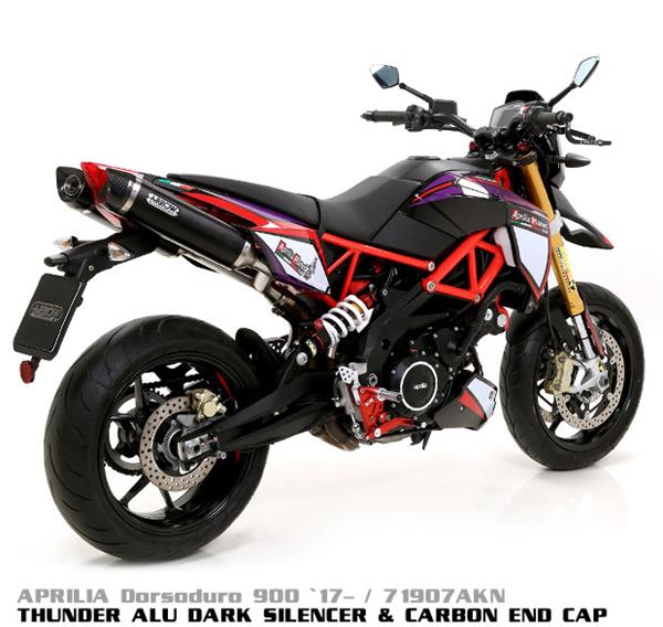 Arrow Thunder Aluminium Dark 71907AKN passend für Aprilia