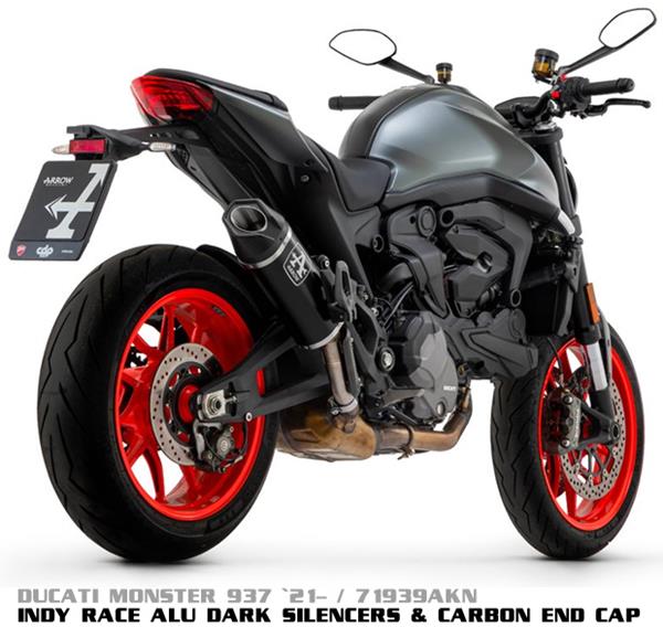 Arrow Indy Race Aluminium Dark 71939AKN passend für Ducati