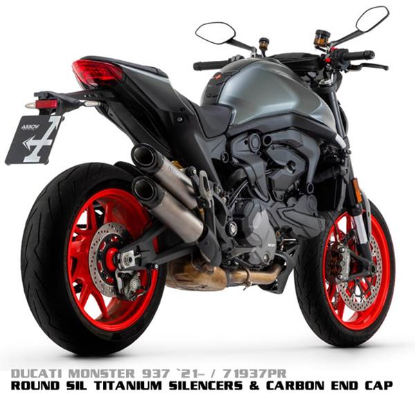 Arrow Round-Sil Titanium 71939PR passend für Ducati