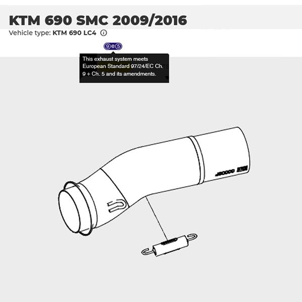 Arrow Verbindungsrohr 72119KZ passend für KTM