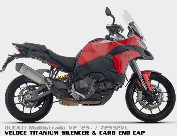 Arrow Veloce Titanium Dark 72532VLN passend für Ducati