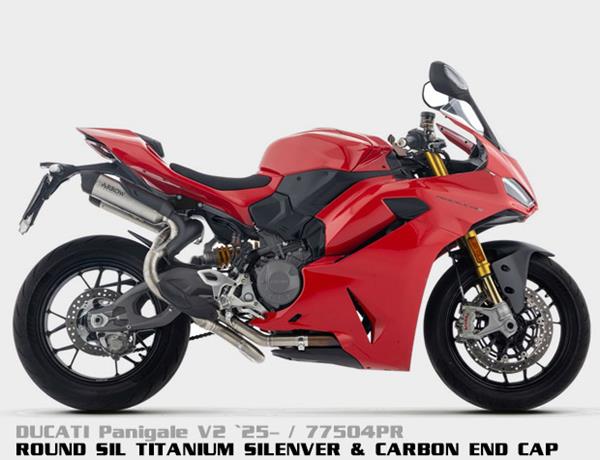 Arrow Round Sil Titanium Dark 77504PRN passend für Ducati