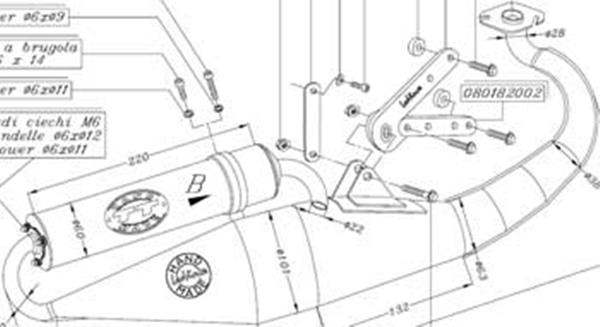 LeoVince Auspuff HM-TT CPI Popcorn/Husar passend für CPI