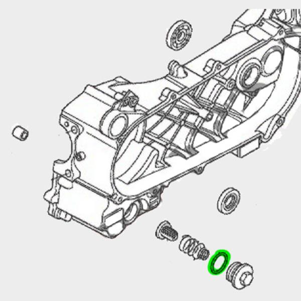O-Ring Ölfilterverschluss 31,00x3,00 passend für Honda, Kawasaki und Kymco