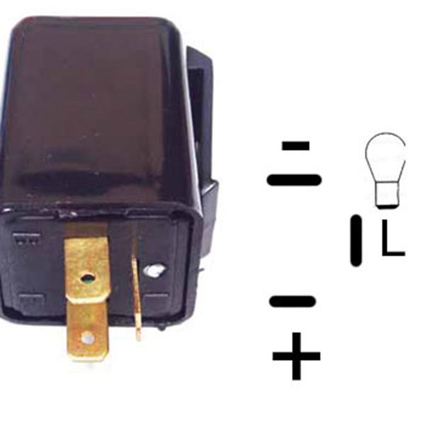 Blinkrelais 3-polig 12,8V 10Wx2+3,4W passend für Motorhispania und Rieju