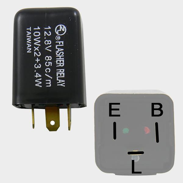 Blinkrelais 3-polig 12,8V 10Wx2+3,4W passend für Motorhispania und Rieju