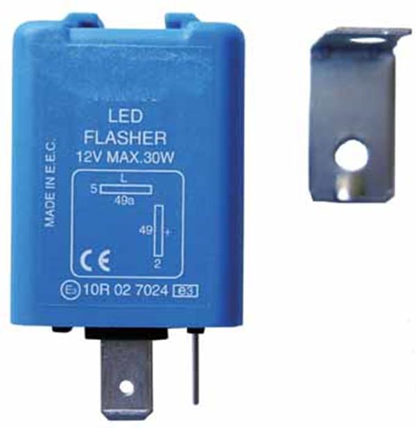 Blinkrelais 2-polig max.30W für LED