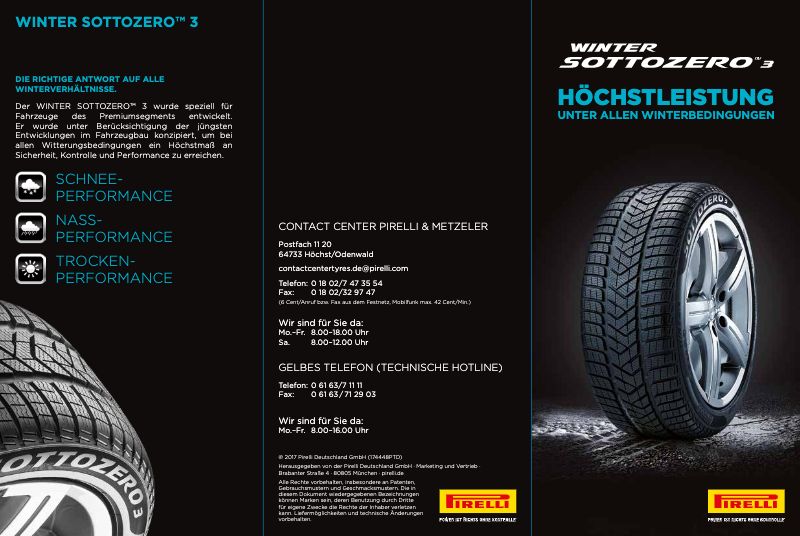 Pirelli Winter Sottozero 3 20 Zoll