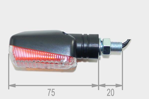Miniblinkerset kurz schwarz/transp