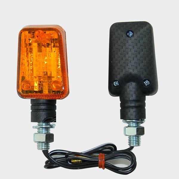 Miniblinkerset kurz Carbon/orange