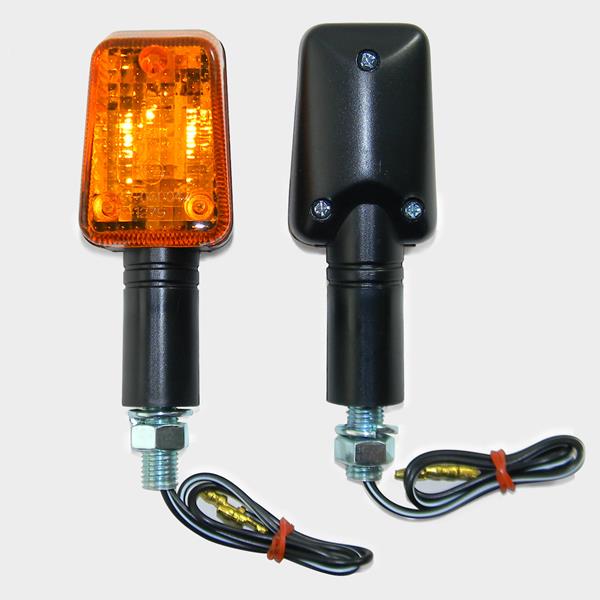 Miniblinkerset lang schwarz/orange