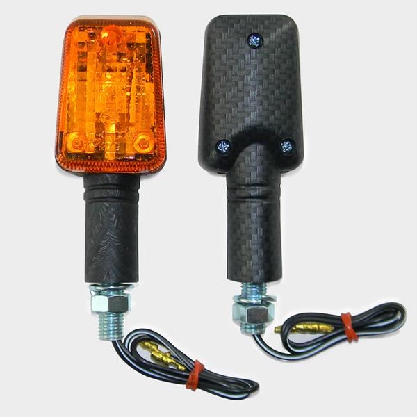 Miniblinkerset lang Carbon/orange