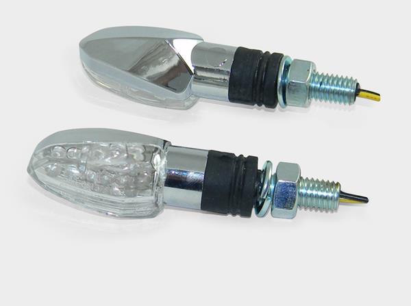 Blinkerset LED Arrow transp/chrom
