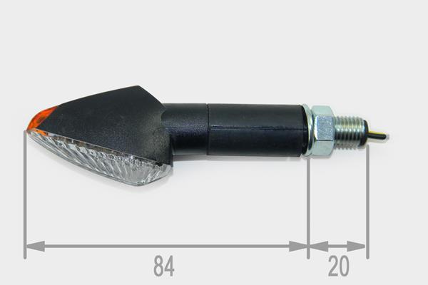 Blinkerset LED "E" Kristall schwarz