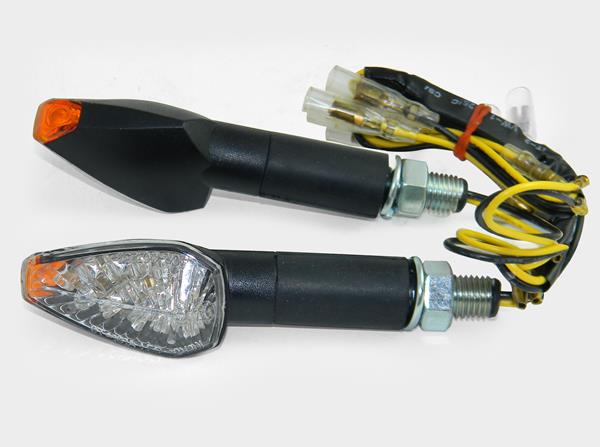 Blinkerset LED "E" Kristall schwarz