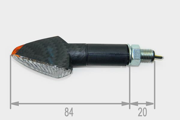 Blinkerset LED "E" Kristall carbon