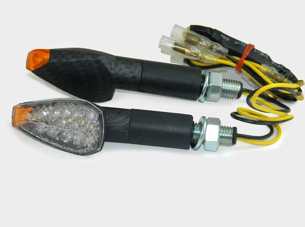 Blinkerset LED "E" Kristall carbon