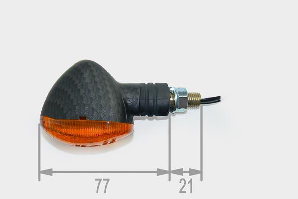 Blinkerset "Duke" kurz "E" Carbon