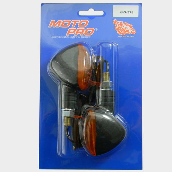 Blinkerset "Duke" kurz "E" Carbon