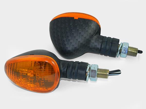 Blinkerset "Duke" kurz "E" Carbon