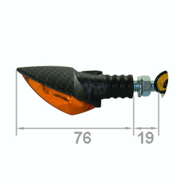 Blinkerset "Spitz" "E" orange/carbon