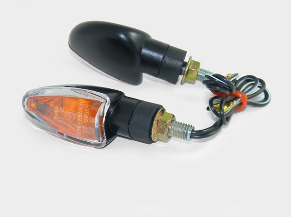 Blinkerset Spike "E" kurz schwarz klar