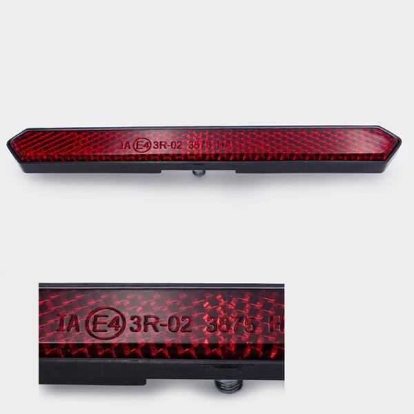 MotoPro Rückstrahler rot 132mm x 13mm