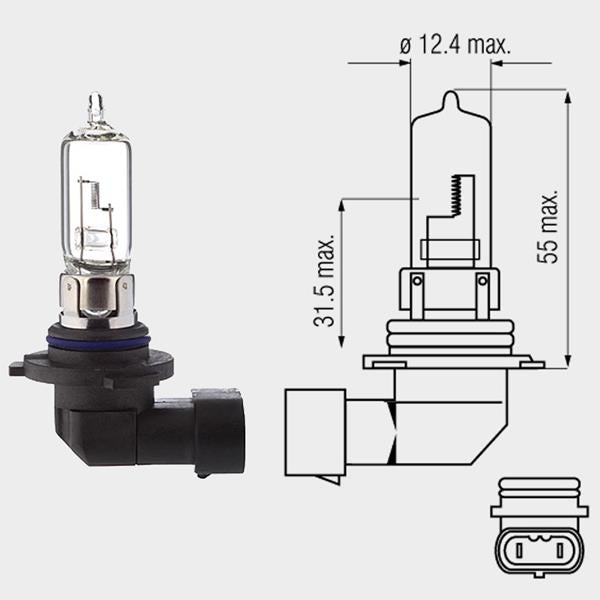 Halogenlampe 12V 60W(65W) HB3 (9005)