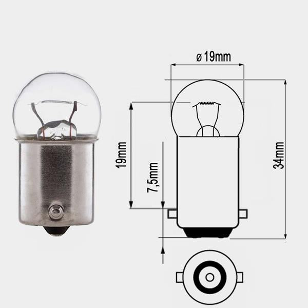 Lampe 12V 23W BA15S